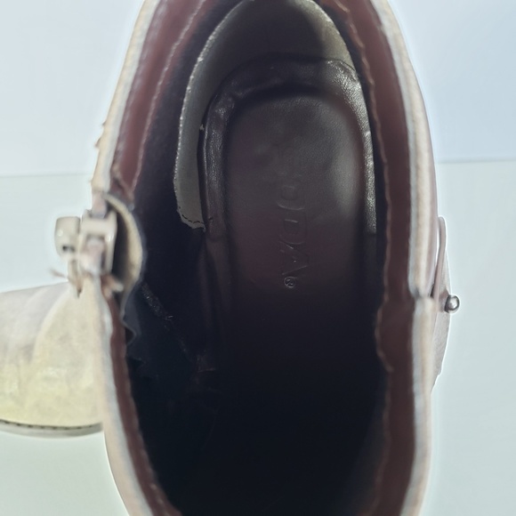 SODA Gray Ankle Bootie Brown Strap size 6 - 6.5 - Picture 5 of 7